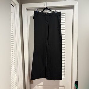 Express Women's Black Pinstripe Editor Pants